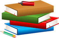 Books_with_Pencil_and_Marker_PNG_Clipart_Image